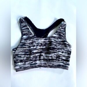 Tek Gear Black, White, & Grey Sports Bra